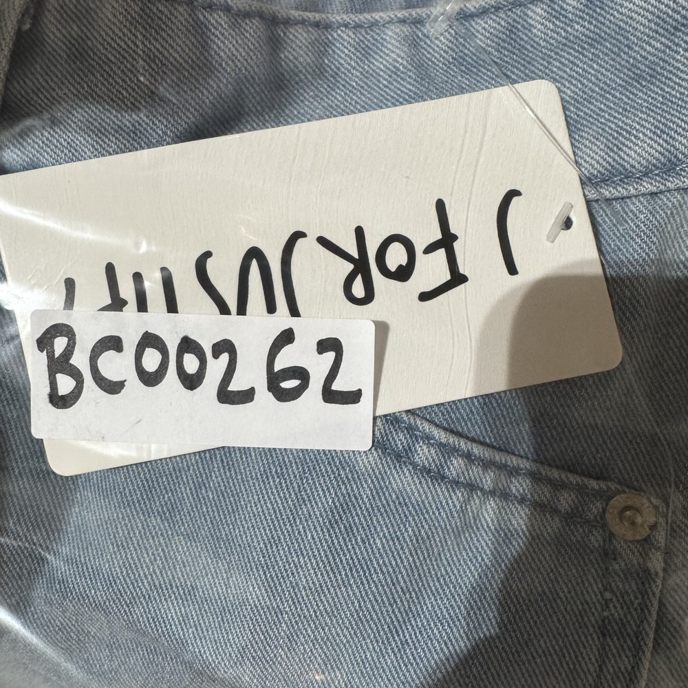 J For Justify Cargo Denim Mini Skirt Medium Light Blue Utility Pockets - Picture 9 of 9